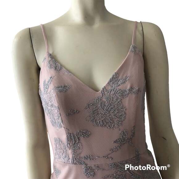 NWT Hayley Paige Occasions style 5717 low back sleeveless blush color size 2 - Picture 8 of 12